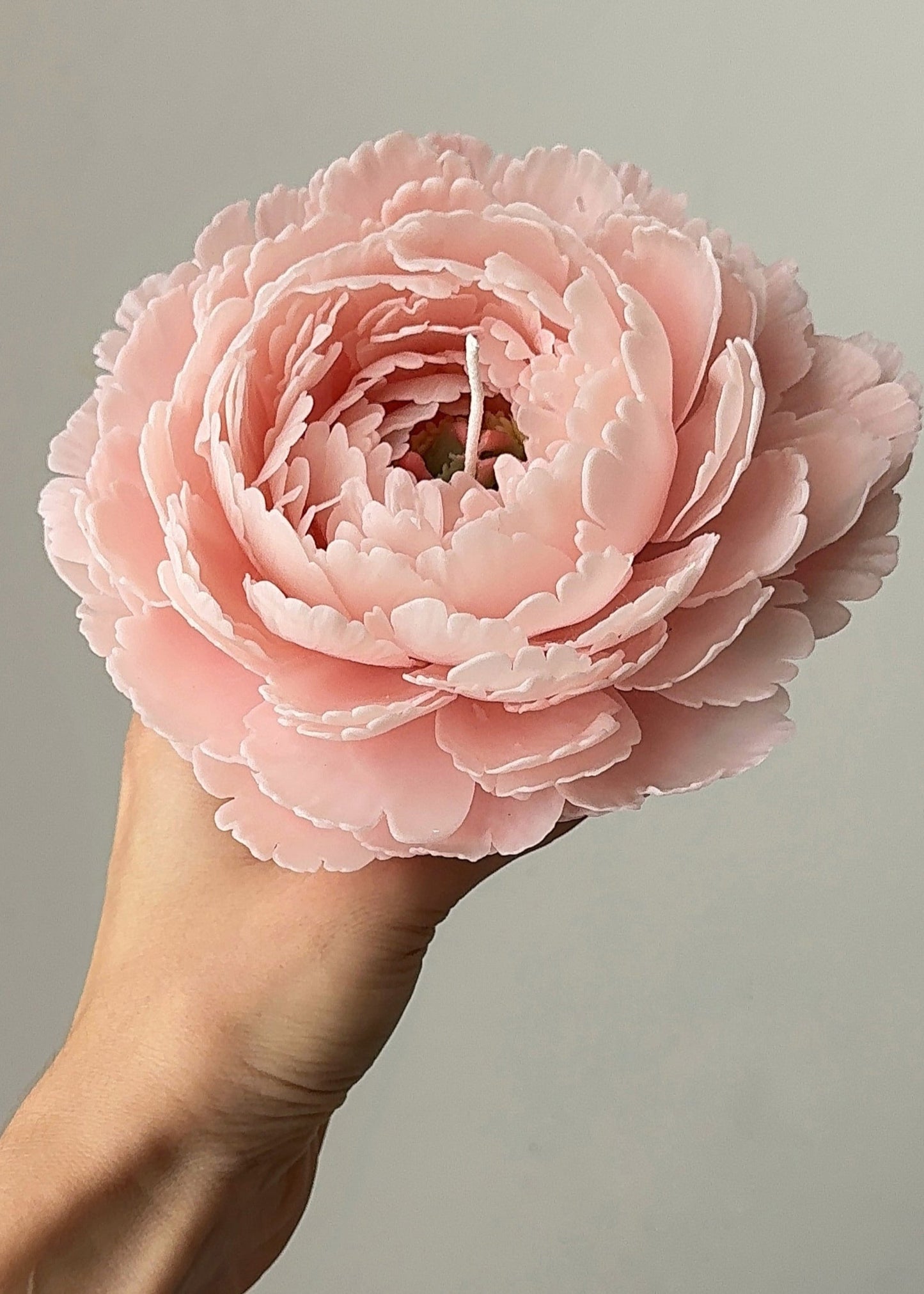 Candle Peony pink XXL