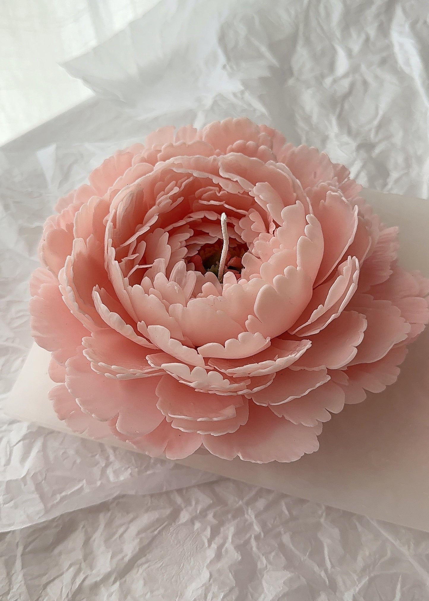 Candle Peony pink XXL